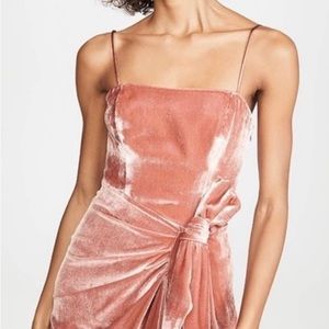 Cinq a Sept Velvet Knot Pink Dress